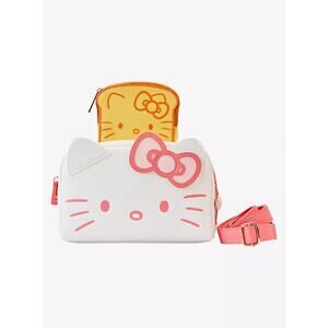 Loungefly Sanrio Hello Kitty Toaster Crossbody Bag with Removable Toast Coin